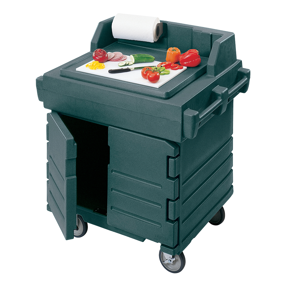Camkiosk Work Station - Granite Green (Shown w/ optional cutting board)